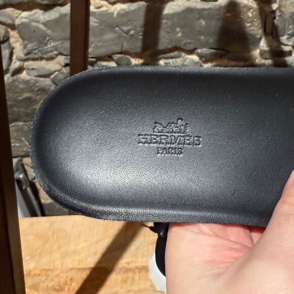 Hermès Black Suede Mesh Bouncing Sneakers - Picture 7 of 13